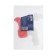 Water tap with Zein Z2198 fitting, with a flat red handle, pp, crane bugs, white