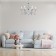 Suspension lamp 6x40W E14, size 68.5x68.5x58/105 cm