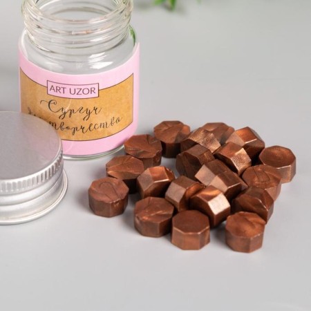 Surgut in granules in the jar of "octagonal" milk chocolate 9 g 4.5x3x3 cm-1