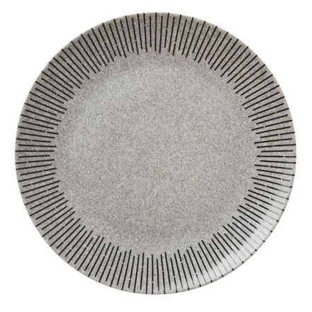 Dining plate Home Queen "Noir", d = 26.6 cm, color gray color