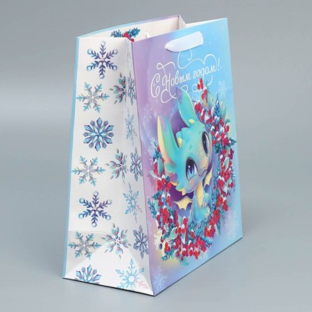 Laminated vertical package Happy New Year, ML 23 x 27 x 11.5 cm, New Year-2
