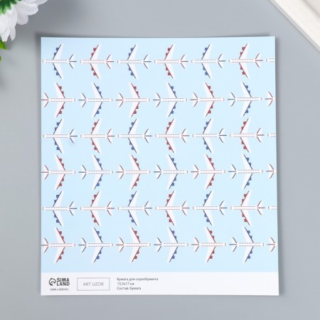 Scrapbooking paper bilateral "transport" density 180 g 15.5x17 cm-3