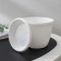 Pot with the pallet "Athena", 500 ml, white color