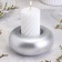 Complementary "Complete. Marble" from gypsum large, 11x5cm, silver
