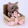 Soft toy "Marta", cat, mix