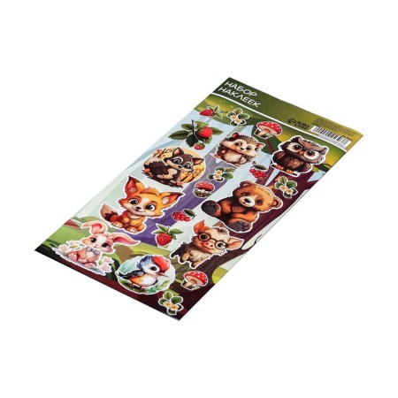 Baby paper stickers "Forest" 10 x 22 cm-1