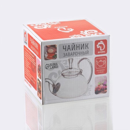 Glass teapot with a metal sieve of the Elegy, 400 ml-4