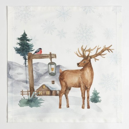 Set of New Year's napkins Ethel Forest Animals, 40x40cm - 4 pcs, cotton, sarzha-6