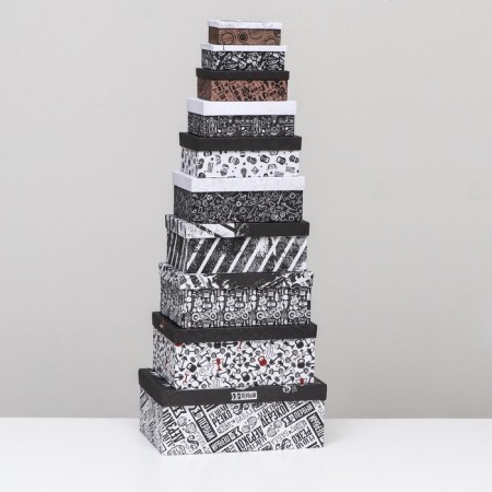 A set of boxes 10 in 1 "for him", 32.5 x 20 x 12.5 - 12 x 7 x 4 cm-2