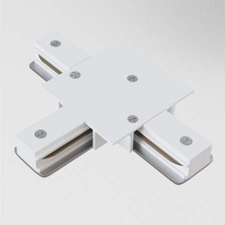 Connector T-shaped for the built-in track system Technical TRA002CT-11W, 13x9.5x2 cm, white color-2