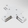 Connector T-shaped for the built-in track system Technical TRA002CT-11W, 13x9.5x2 cm, white color