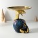 Souvenir Polystone stand "Cobra on a skull with a flower" 11x8.5x15 cm