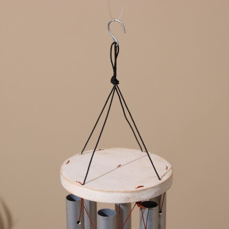 Wind Music "peace" aluminum 10x10x90 cm-2