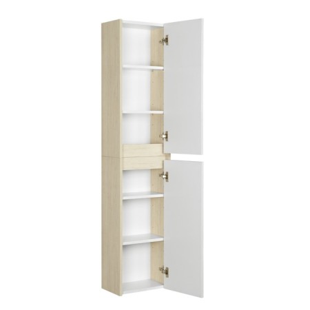 Half -down cabinet Aquaton Scandil, white color, oak Verona-3