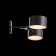 Wall lamp EVOLUCE. Sle183401-02. Gemento. 2x60 W, E14, 51x12 cm, black color