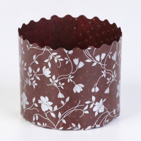 Paper form for cupcake, muffins and kulich "Flower threads" (packing 2000 pcs) 70x60mm-1