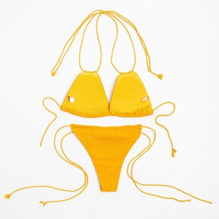 Separate Minaku swimsuit with ties, mustard color, size 48-8