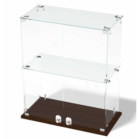 Smail window, 1 shelf, 600 × 300 × 700, chipboard, glass color wenge-1