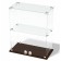 Smail window, 1 shelf, 600 × 300 × 700, chipboard, glass color wenge