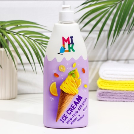 Cream-Gel shower Milk "Milk and Orange", 800 ml