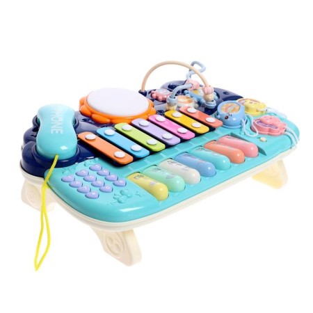 Developing toy "piano", light and sound effects, works from batteries-4