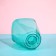 Pot for orchids, 2.5 l, 16.4 × 18.5 cm, plastic, transparent-turquoise