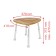 Bamboo adjustable height stool with adjustable height