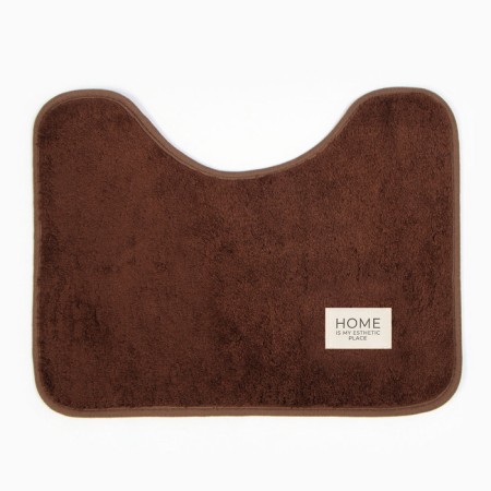 Set of rugs Ethel style 2 pcs brown color, 40x60 cm, 40x50 cm-1