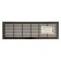 Ventilation grate Zein Lux L73, 73 x 232 mm, inexhaustible, brown