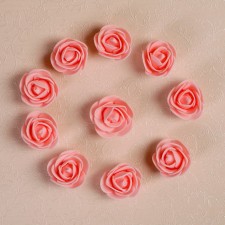 A set of colors for decor from foamiran, d = 3 cm, 10 pcs, peach