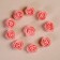 A set of colors for decor from foamiran, d = 3 cm, 10 pcs, peach