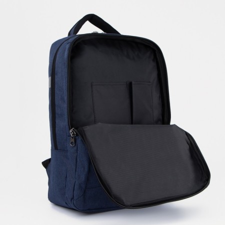 Male backpack on lightning, "saxi", outer pocket, blue color-6