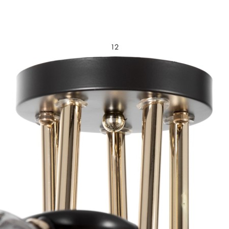 Roni chandelier 5he27 40w Black 62x62x23cm Bayerlux-9