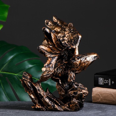 Standing for a bottle "Eagle on take -off" Bronze, 23x30x18cm-2