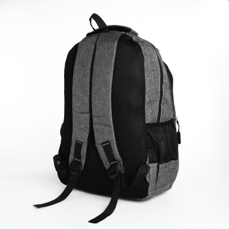 Youth backpack with lightning, 4 pockets, gray color-3