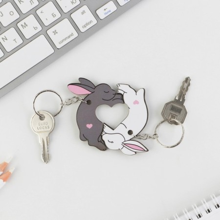 Parisen key rings for keys "Bunny", 6.5 x 6.8 cm-1
