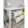 Suspended cabinet "Fly" for the table, 400 × 416 × 255 mm, white color
