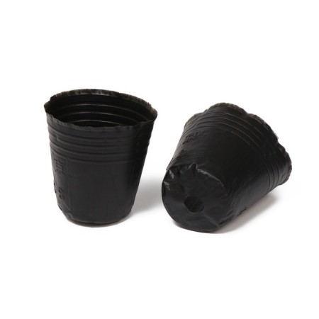 Polyethylene pots for seedlings, 150 ml, 6.5 × 6.5 × 6 cm, thickness 50 μm, black, Greengo-1