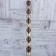 Set of balls plastic D-6 cm, 12 pcs "Smile" brown and gold