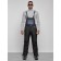 Semi -combinezone ski insulated male winter, size 50, black color
