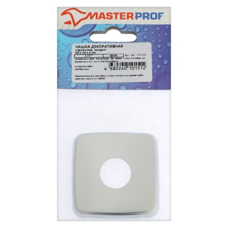 Decorative reflector Masterprof Isa. 131504, 1/2 ", 60x20x6 mm, square, stainless steel, chrome
