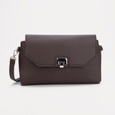 Bag-mixer on fastener, long belt, dark brown color