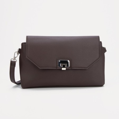 Bag-mixer on fastener, long belt, dark brown color