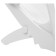 Plastic deck chair, 94 x 65 x 80 cm, white