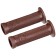 Grips 120 mm, inner diameter 24 mm, brown color