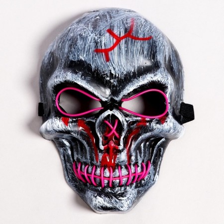 Carnival mask "Skull", light-9