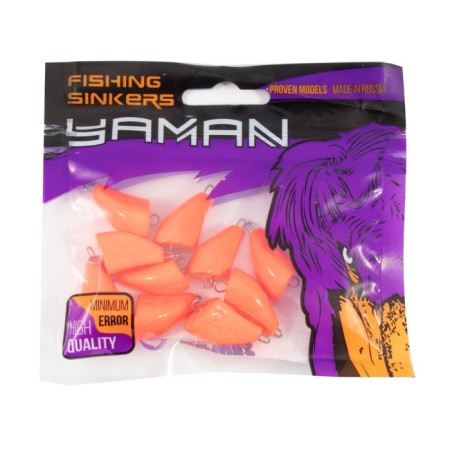 Cargo of a bullet exentrik painted pissy Yaman 10 pcs., 24 g, orange-4