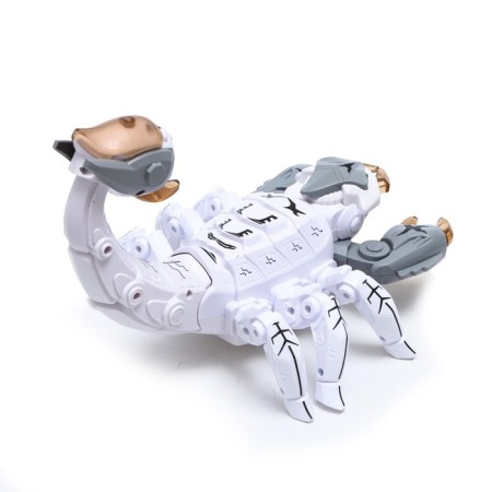 Scorpio "Techno", the effect of smoke, light and sound effects, works from batteries, white color-2