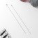 Knitting knitting needles, straight, with Teflon coating, D = 2.5 mm, 35 cm, 2 pcs