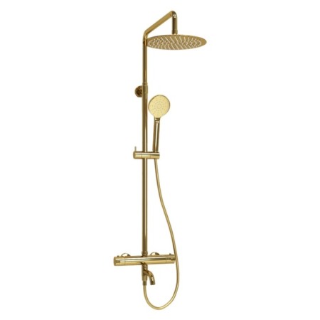The shower system wasserkraft a188.208.207.pg Thermo, tropical shower, thermostat, gold